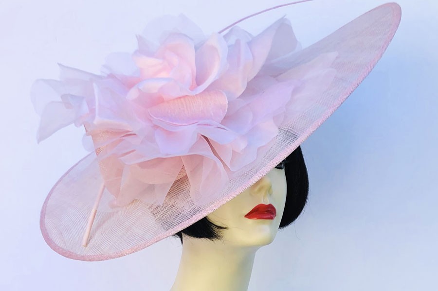 Light Pink Large Fascinator