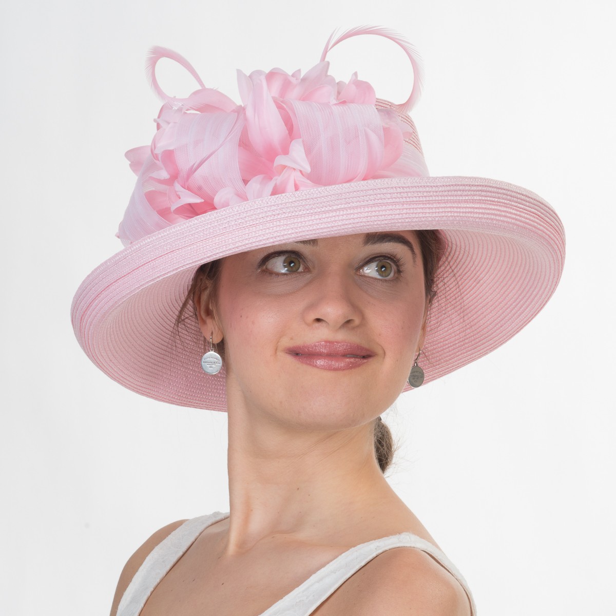 Pink Dress Derby Hat