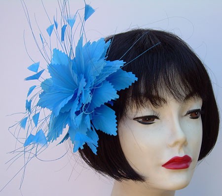 Blue Feather Clip