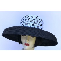 Black White Dress Hat