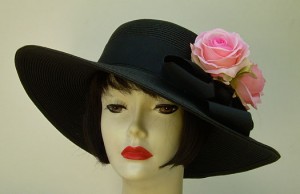 Black 4" Picture/Pink Rose