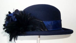 Navy Derby/Black Feathers