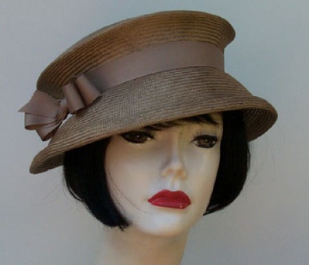 Travel Hat-Brown-Bow