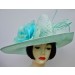 Aqua Dress Derby Hat