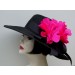 Black 4"  Picture/'Pink Poppy/Solid
