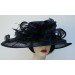 Black Feather Sinamay Couture