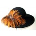 Black 3" Picture/ Rust Feathers