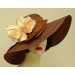 Brown Milan Picture/Ivory Hibiscus