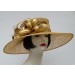 Gold Satin Loop 6" Picture Hat