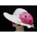 Ivory 4" Picture/Large Pink Rose