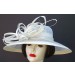 Ivory-Silver Picture Hat