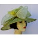 Lime Dot Bow Hat 