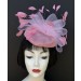 Pink Fascinator-Pink Feathers