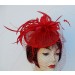 Red Feather Fascinator