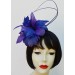 Royal Blue-Purple Feather Fascinator