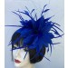 Royal Blue Small Feather Fascinator 