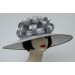 Silver Grey Satin Loop 6" Picture Hat