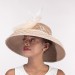 Tan Ivory Dress Derby Hat