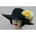 Black 4" Picture/Yellow Rose