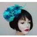 Turquoise/Blue Flower Fascinator
