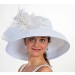 White Dress Derby Hat