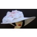 White Pale Pink Derby Hat