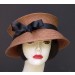 Brown Travel Hat-Black Ribbon