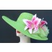 Apple Green 5" Brim/Pink Lily